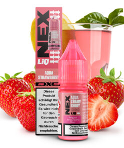 Pod Salt - NexLiq - Aqua Strawberry 10ml NicSalt Liquid