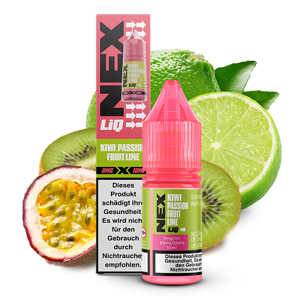 Pod Salt - NexLiq - Kiwi Passionfruit Lime 10ml NicSalt Liquid
