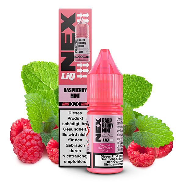 Pod Salt - NexLiq - Raspberry Mint 10ml NicSalt Liquid