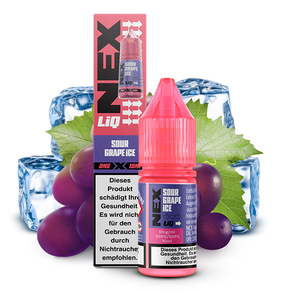 Pod Salt - NexLiq - Sour Grape Ice 10ml NicSalt Liquid