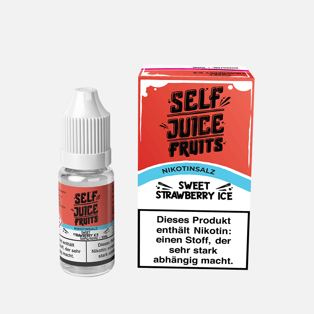 Self Juice Fruits - Sweet Strawberry Ice 10ml NicSalt Liquid