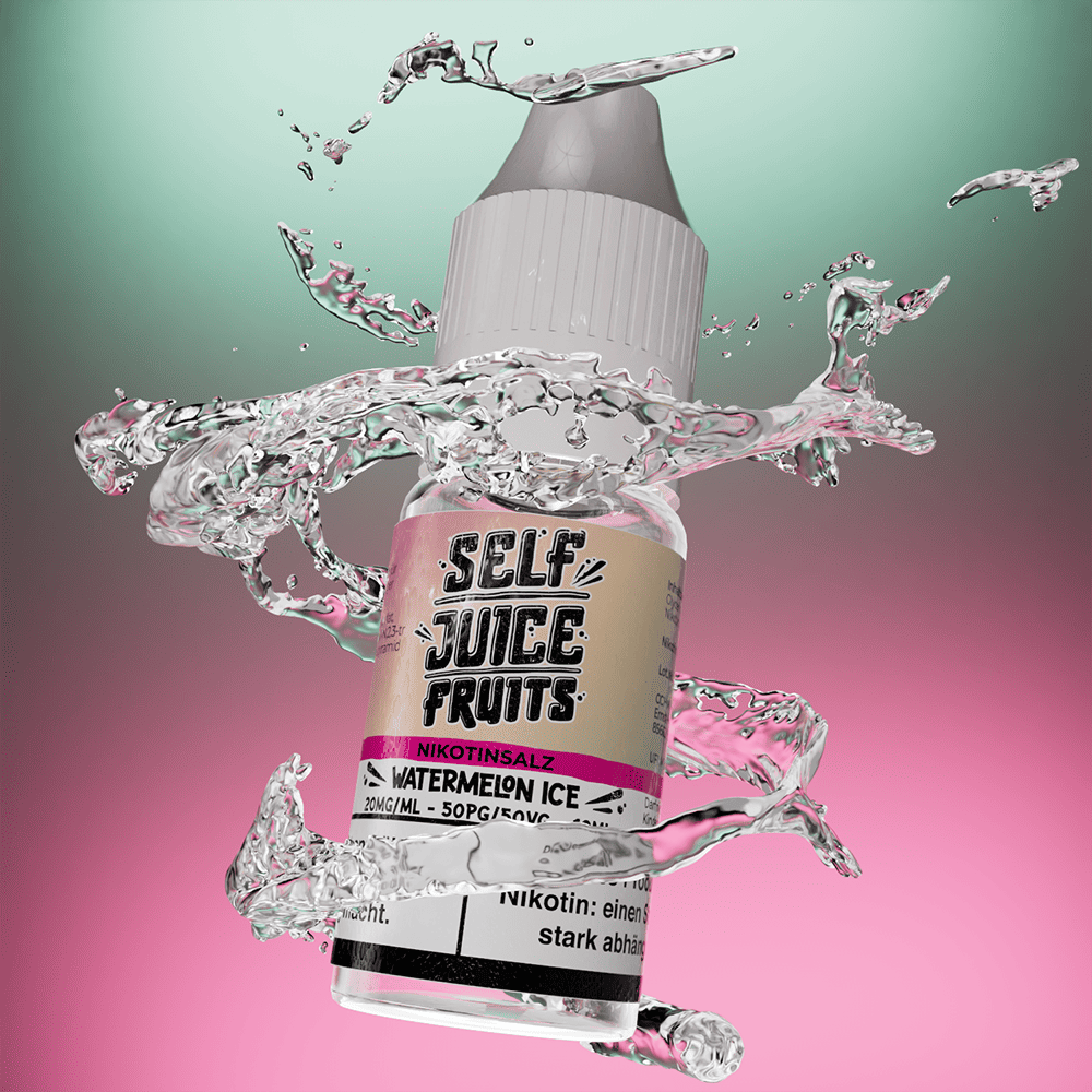 Self Juice Fruits - Watermelon Ice 10ml NicSalt Liquid - Image 2