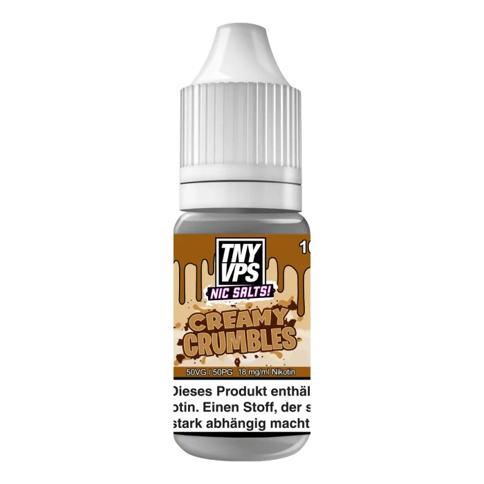 Tony Vapes - Creamy Crumbles 10ml 18mg NicSalt Liquid