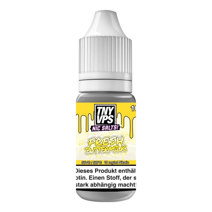 Tony Vapes - Fresh Buttermilk 10ml 18mg NicSalt Liquid