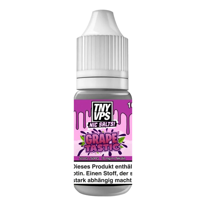 Tony Vapes - Grapetastic 10ml 18mg NicSalt Liquid