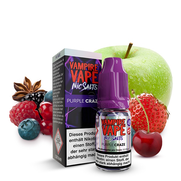Vampire Vape - Purple Craze 10ml NicSalt Liquid