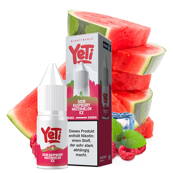 YETI Summit - Watermelon Raspberry Ice 10ml NicSalt Liquid