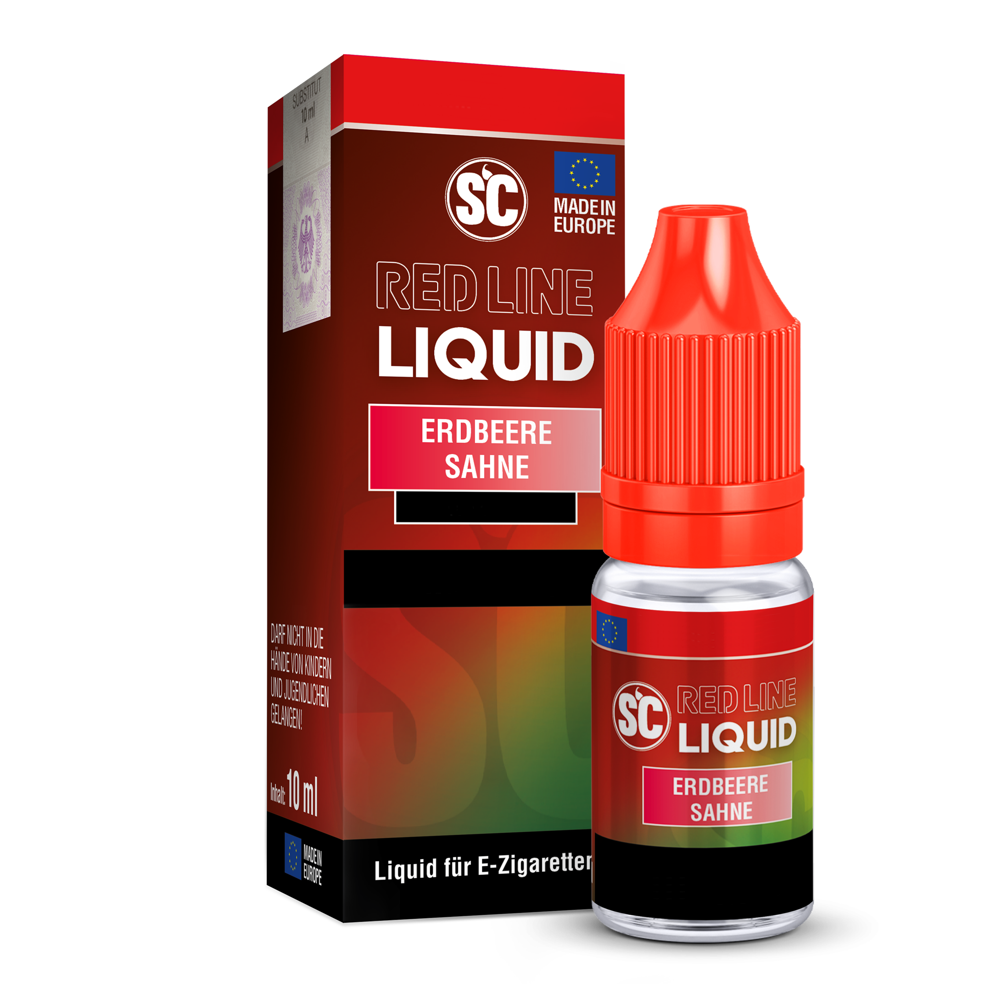 SC Red Line - Erdbeere Sahne 10ml NicSalt Liquid