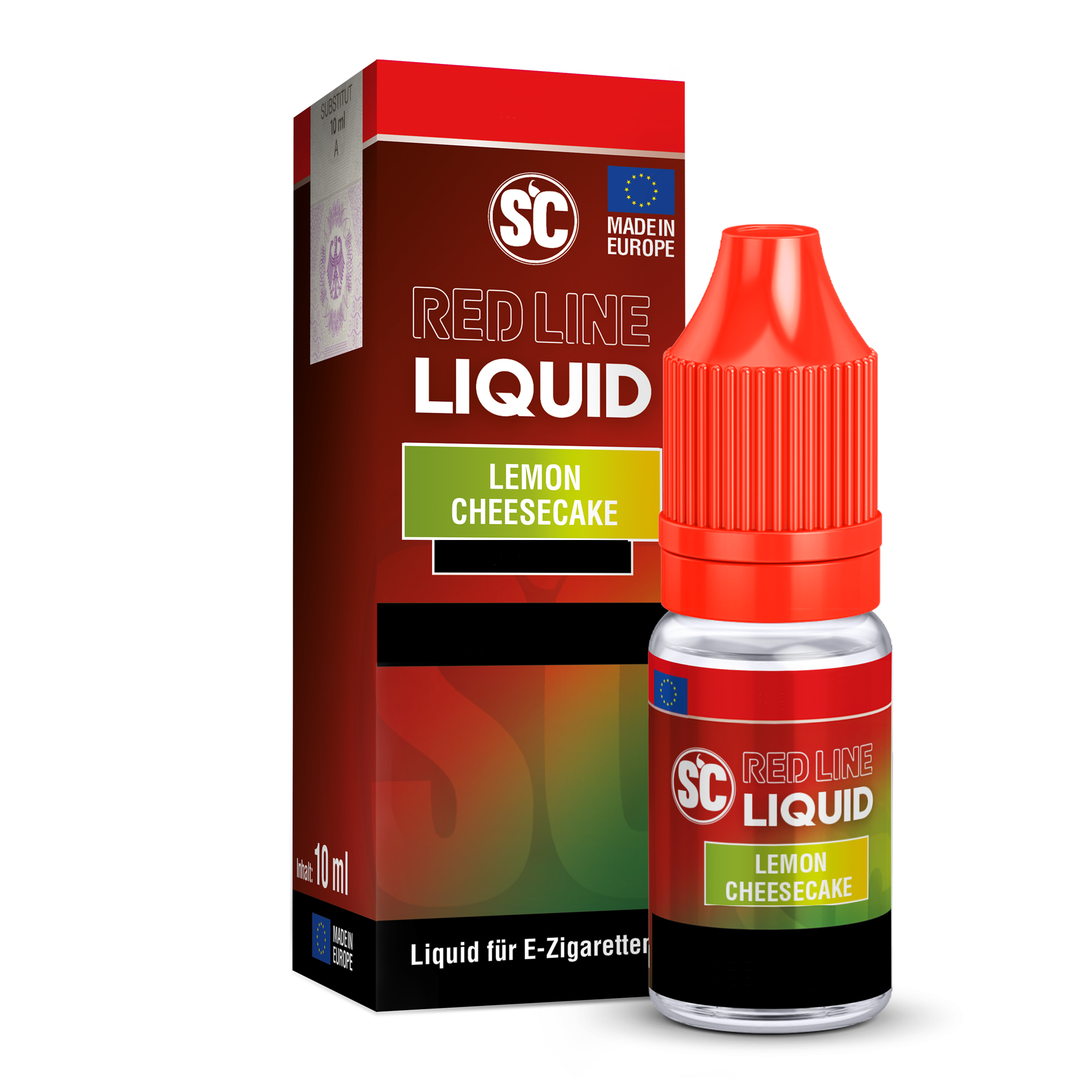 SC Red Line - Lemon Cheesecake 10ml NicSalt Liquid