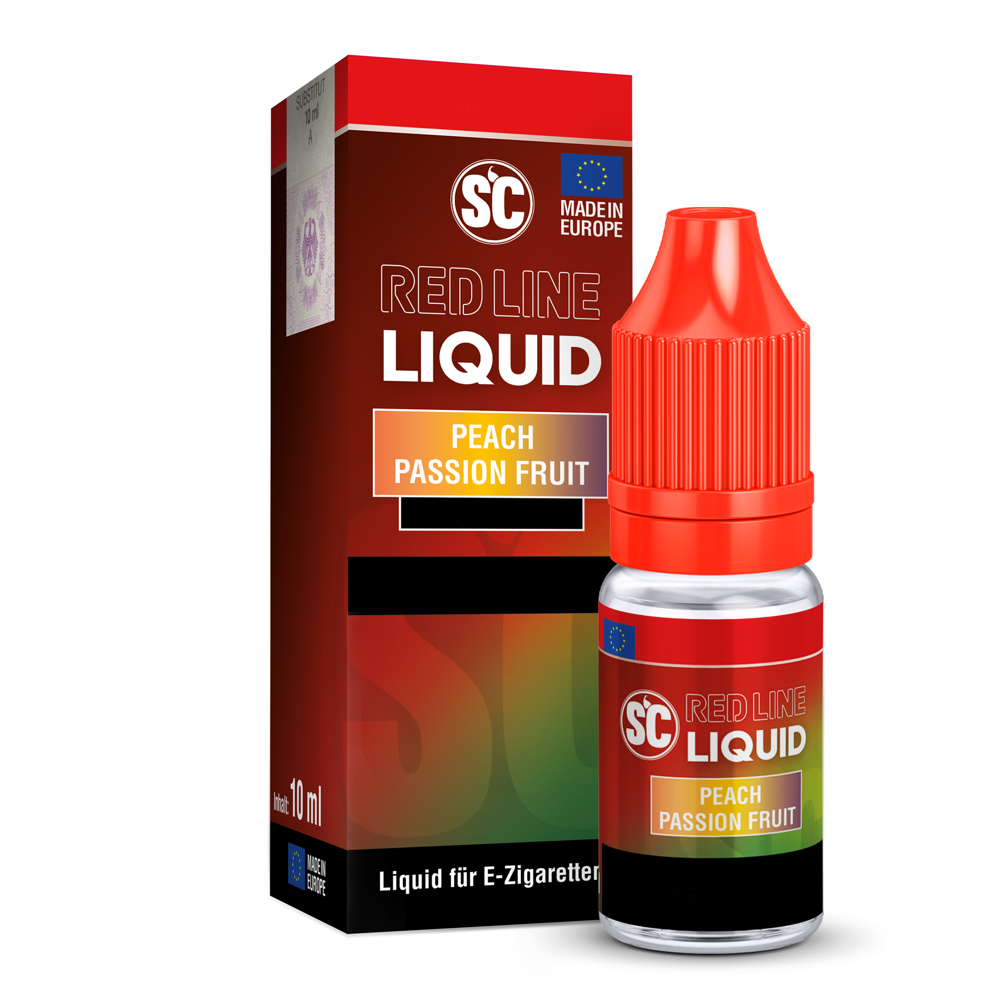 SC Red Line - Peach Passion Fruit 10ml NicSalt Liquid