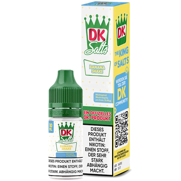 DK Salts - Banana Shake 10ml NicSalt Liquid