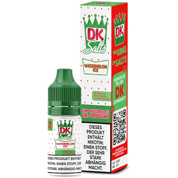 DK Salts - Watermelon Ice 10ml NicSalt Liquid
